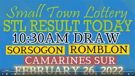 AUG 16 2022 Stl camsur 1st draw = .
